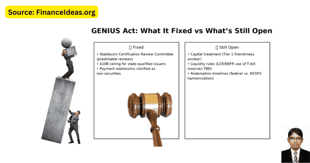 GENIUS Act Fixed vs. Still Open
