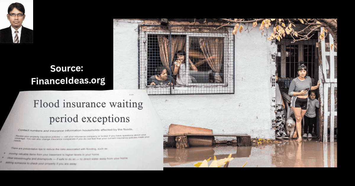 Flood insurance waiting period exceptions