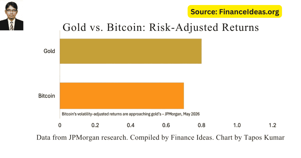 Gold bitcoin sharpe ratio comparison