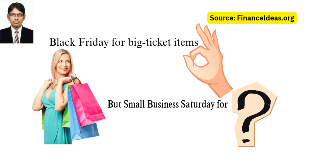 Small business Saturday vs Black Friday